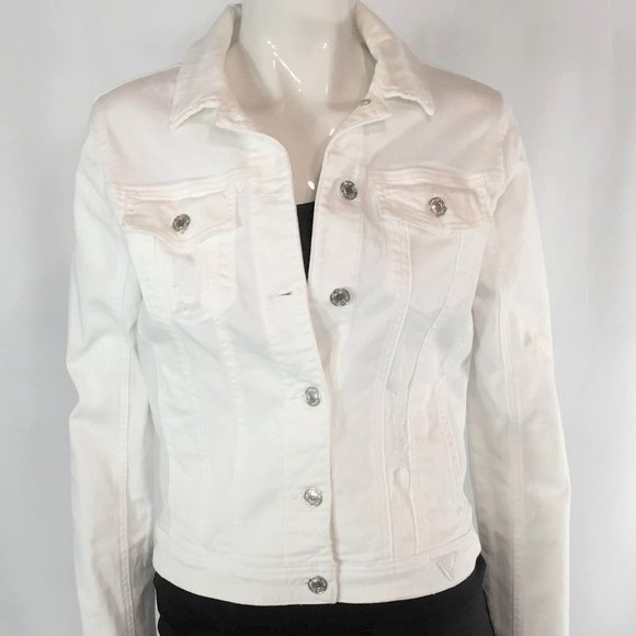 Guess Distressed Jean Jacket (new) - Picture 1 of 8